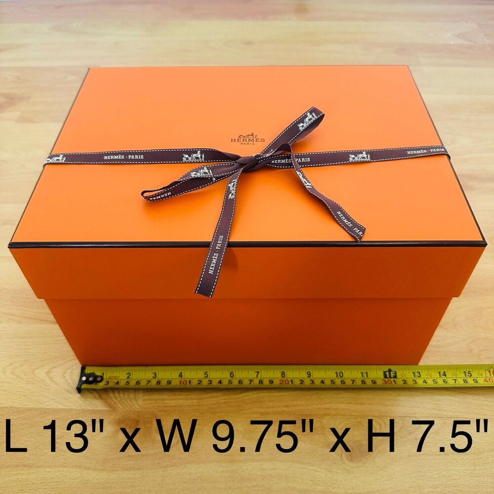 Hermes Gift Box EMPTY - large Hermes Kelly 25 Box, L 13" x W 9.75" x H 7.5"
